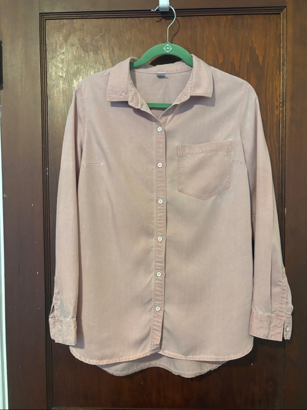 Old Navy Women’s Button-Down Shirt in Dusty Rose